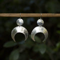 Crescent Moons-Small Silver