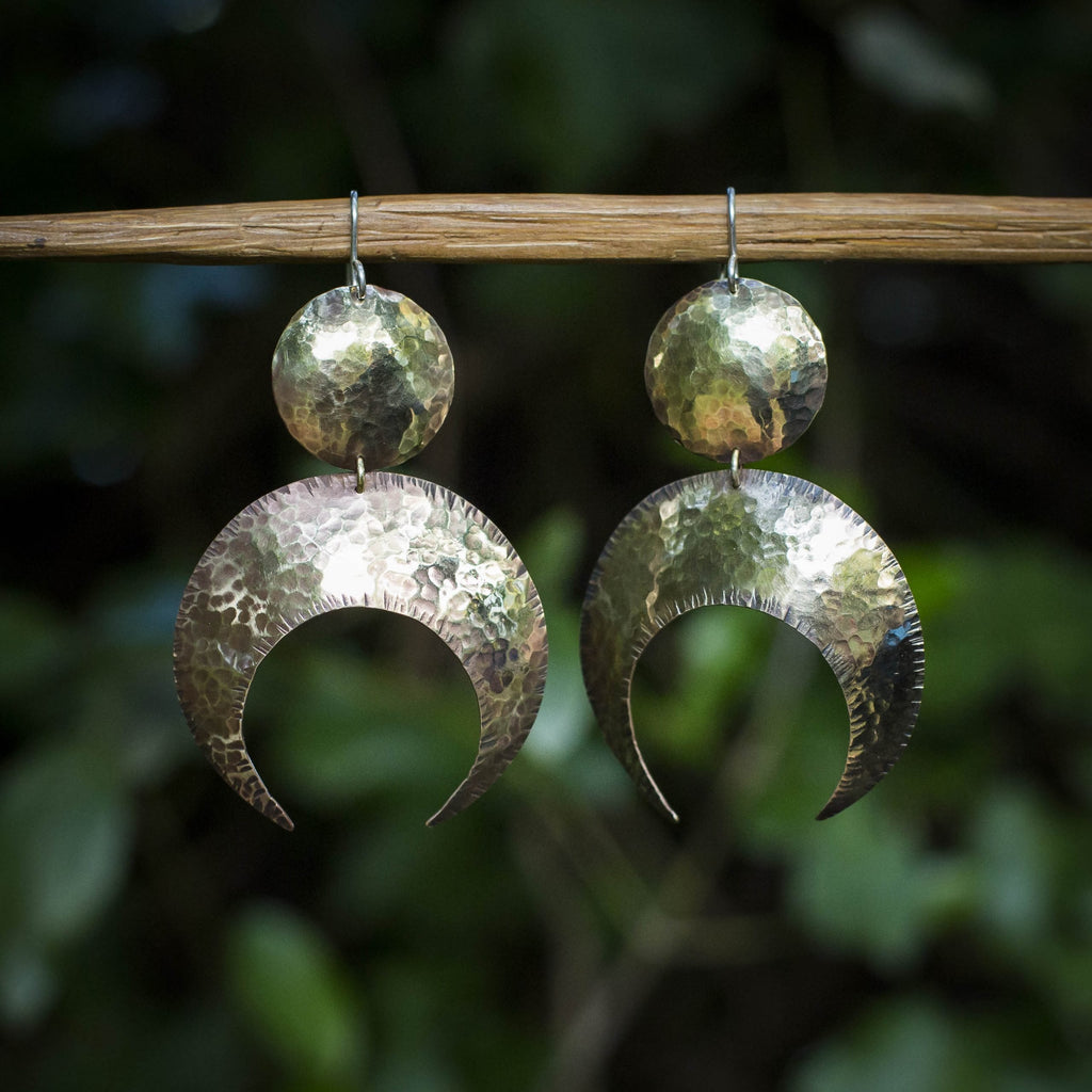 Crescent Moons - Small Brass