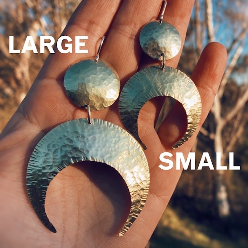 Crescent Moons-Small Silver